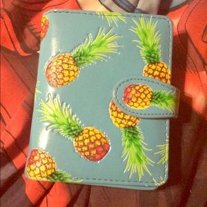 Blue pineapple wallet